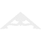 Ekena Millwork Pitch Cornelia Architectural Grade PVC Gable Pediment, 60"W x 25"H x 1"P (10/12) GPP060X025X100CRN - alternate 2